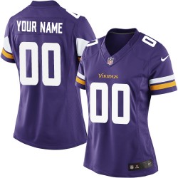 Nike Minnesota Vikings Women's Customized Elite Purple Home Jersey