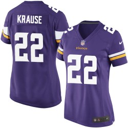 Women's Paul Krause Minnesota Vikings Nike Game Purple Home Jersey