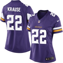 Women's Paul Krause Minnesota Vikings Nike Limited Purple Home Jersey
