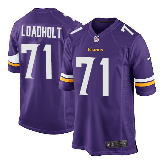 Phil Loadholt Minnesota Vikings Nike Game Purple Home Jersey