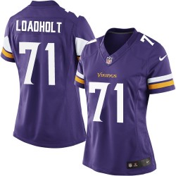 Women's Phil Loadholt Minnesota Vikings Nike Elite Purple Home Jersey