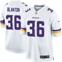Robert Blanton Minnesota Vikings Nike Game White Road Jersey
