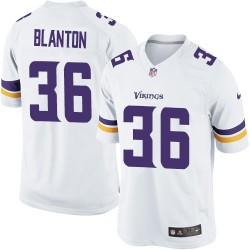 Youth Robert Blanton Minnesota Vikings Nike Elite White Road Jersey