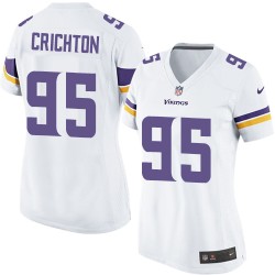 Women's Scott Crichton Minnesota Vikings Nike Limited White Road Jersey