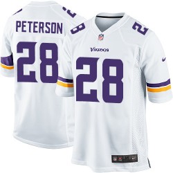 Youth Adrian Peterson Minnesota Vikings Nike Limited White Road Jersey