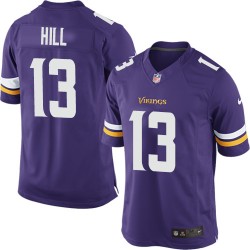 Youth Shaun Hill Minnesota Vikings Nike Elite Purple Home Jersey