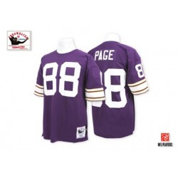 Alan Page Minnesota Vikings Mitchell and Ness Authentic Purple Home Throwback Jersey