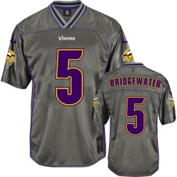 Teddy Bridgewater Minnesota Vikings Nike Elite Grey Vapor Jersey