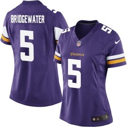 Women's Teddy Bridgewater Minnesota Vikings Nike Elite Purple Home Jersey
