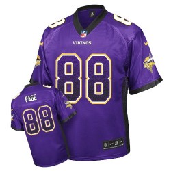 Alan Page Minnesota Vikings Nike Elite Purple Drift Fashion Jersey