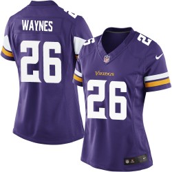 Women's Trae Waynes Minnesota Vikings Nike Limited Purple Home Jersey