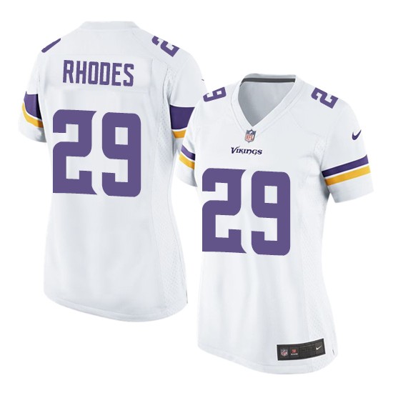 Women's Xavier Rhodes Minnesota Vikings Nike Elite White Road Jersey