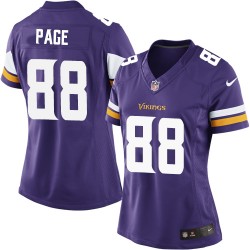 Women's Alan Page Minnesota Vikings Nike Elite Purple Home Jersey