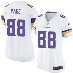 Women's Alan Page Minnesota Vikings Nike Limited White Road Jersey