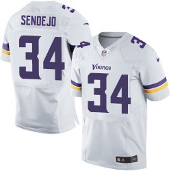 Andrew Sendejo Minnesota Vikings Nike Elite White Road Jersey