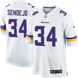 Andrew Sendejo Minnesota Vikings Nike Game White Road Jersey