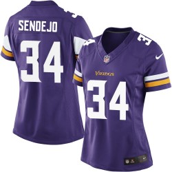 Women's Andrew Sendejo Minnesota Vikings Nike Elite Purple Home Jersey