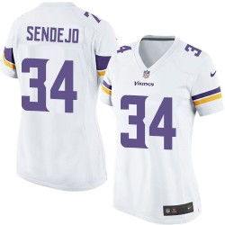 Women's Andrew Sendejo Minnesota Vikings Nike Elite White Road Jersey