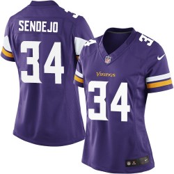 Women's Andrew Sendejo Minnesota Vikings Nike Limited Purple Home Jersey