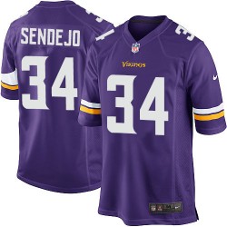 Youth Andrew Sendejo Minnesota Vikings Nike Elite Purple Home Jersey