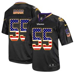 Anthony Barr Minnesota Vikings Nike Limited Black USA Flag Fashion Jersey