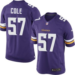 Audie Cole Minnesota Vikings Nike Limited Purple Home Jersey