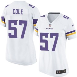 Women's Audie Cole Minnesota Vikings Nike Limited White Road Jersey