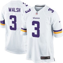 Blair Walsh Minnesota Vikings Nike Game White Road Jersey