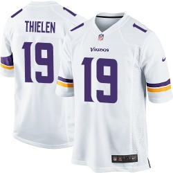 Adam Thielen Minnesota Vikings Nike Game White Road Jersey