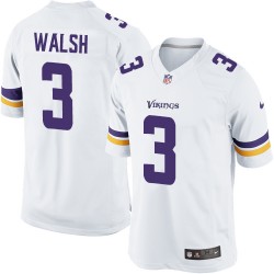 Blair Walsh Minnesota Vikings Nike Limited White Road Jersey