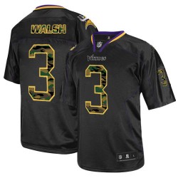 Blair Walsh Minnesota Vikings Nike Elite Black Camo Fashion Jersey