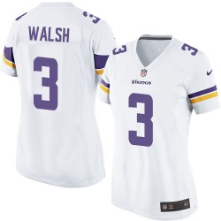 Women's Blair Walsh Minnesota Vikings Nike Game White Road Jersey