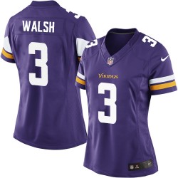 Women's Blair Walsh Minnesota Vikings Nike Limited Purple Home Jersey