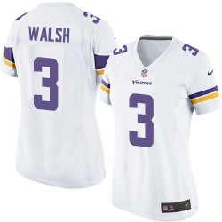 Women's Blair Walsh Minnesota Vikings Nike Limited White Road Jersey