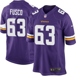 Brandon Fusco Minnesota Vikings Nike Game Purple Home Jersey