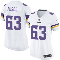 Women's Brandon Fusco Minnesota Vikings Nike Limited White Road Jersey