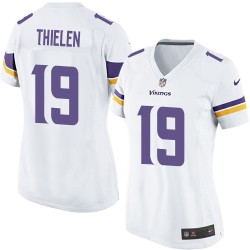 Women's Adam Thielen Minnesota Vikings Nike Elite White Road Jersey