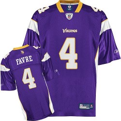 Brett Favre Minnesota Vikings Reebok Authentic Purple Home Throwback Jersey
