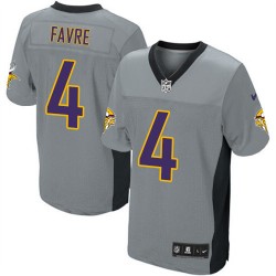 Brett Favre Minnesota Vikings Nike Elite Grey Shadow Jersey