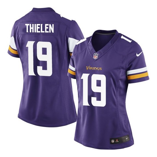 Women's Adam Thielen Minnesota Vikings Nike Limited Purple Home Jersey
