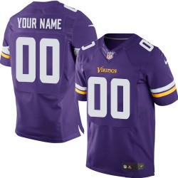 Nike Minnesota Vikings Men's Customized Elite Purple Home Jersey