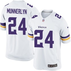 Captain Munnerlyn Minnesota Vikings Nike Limited White Road Jersey
