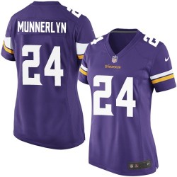 Women's Captain Munnerlyn Minnesota Vikings Nike Game Purple Home Jersey