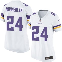 Women's Captain Munnerlyn Minnesota Vikings Nike Limited White Road Jersey