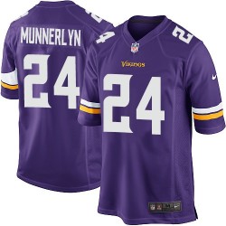 Youth Captain Munnerlyn Minnesota Vikings Nike Game Purple Home Jersey