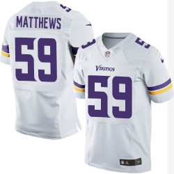 Casey Matthews Minnesota Vikings Nike Elite White Road Jersey