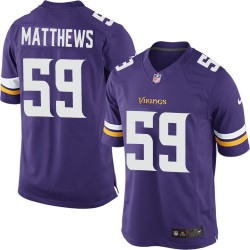 Youth Casey Matthews Minnesota Vikings Nike Elite Purple Home Jersey