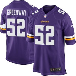 Chad Greenway Minnesota Vikings Nike Game Purple Home Jersey