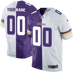 Nike Minnesota Vikings Men's Customized Elite Team/Road Two Tone Jersey