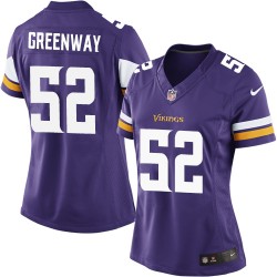 Women's Chad Greenway Minnesota Vikings Nike Elite Purple Home Jersey